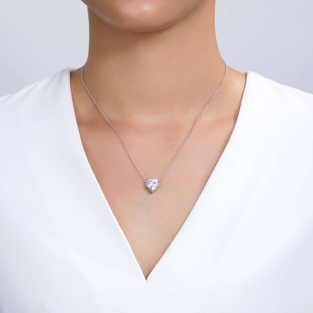 Heart Solitaire Necklace