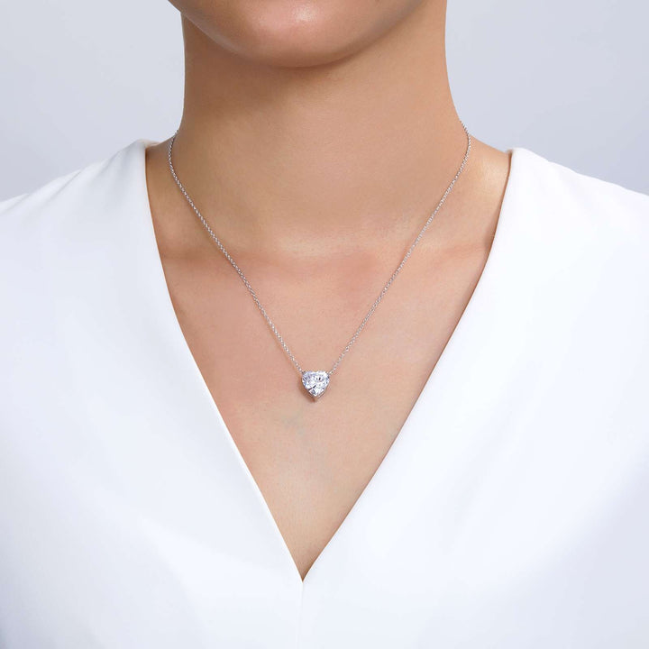 Heart Solitaire Necklace