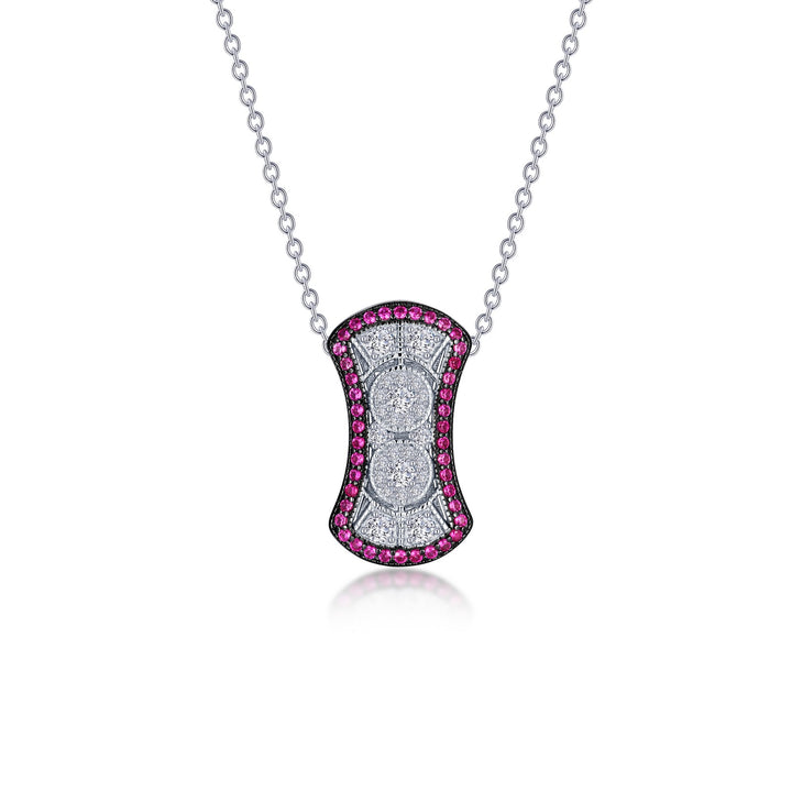 Vintage Inspired Halo Necklace
