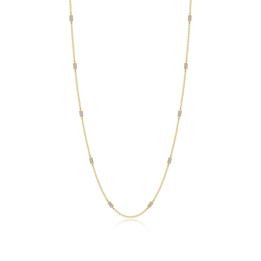 0.6 CTW Adjustable Station Necklace
