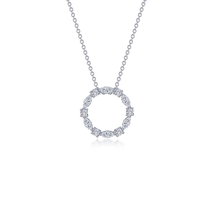 1.45 CTW Open Circle Necklace
