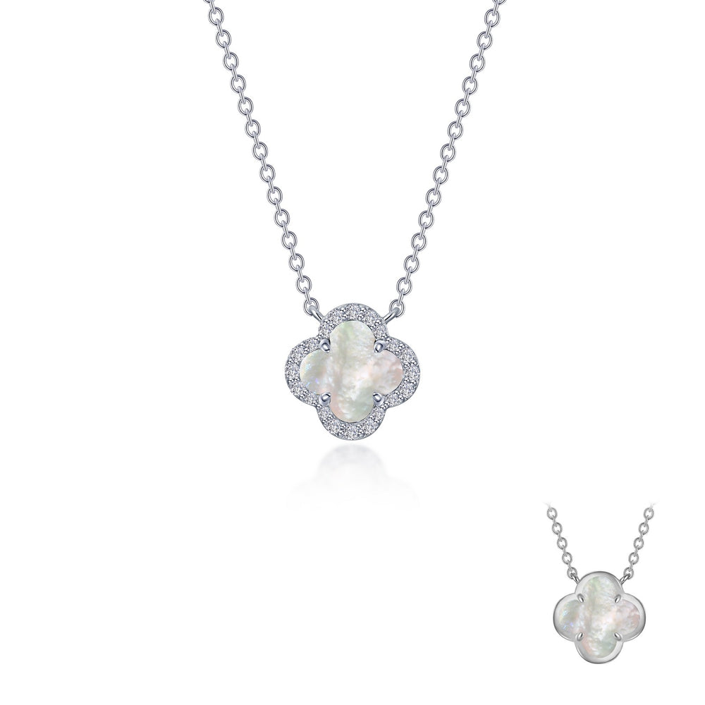 0.49 CTW Halo Necklace
