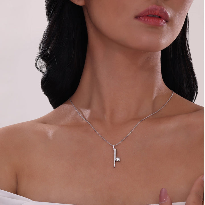 Baseball And Bat Necklace