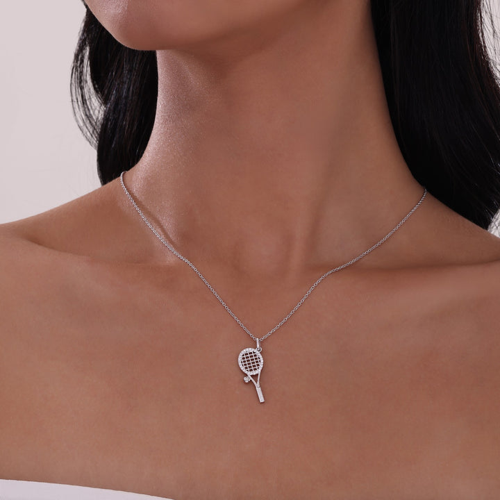 Tennis Racket Necklace