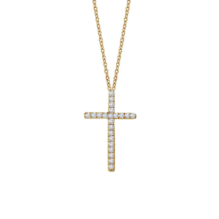 0.22 CTW Cross Necklace