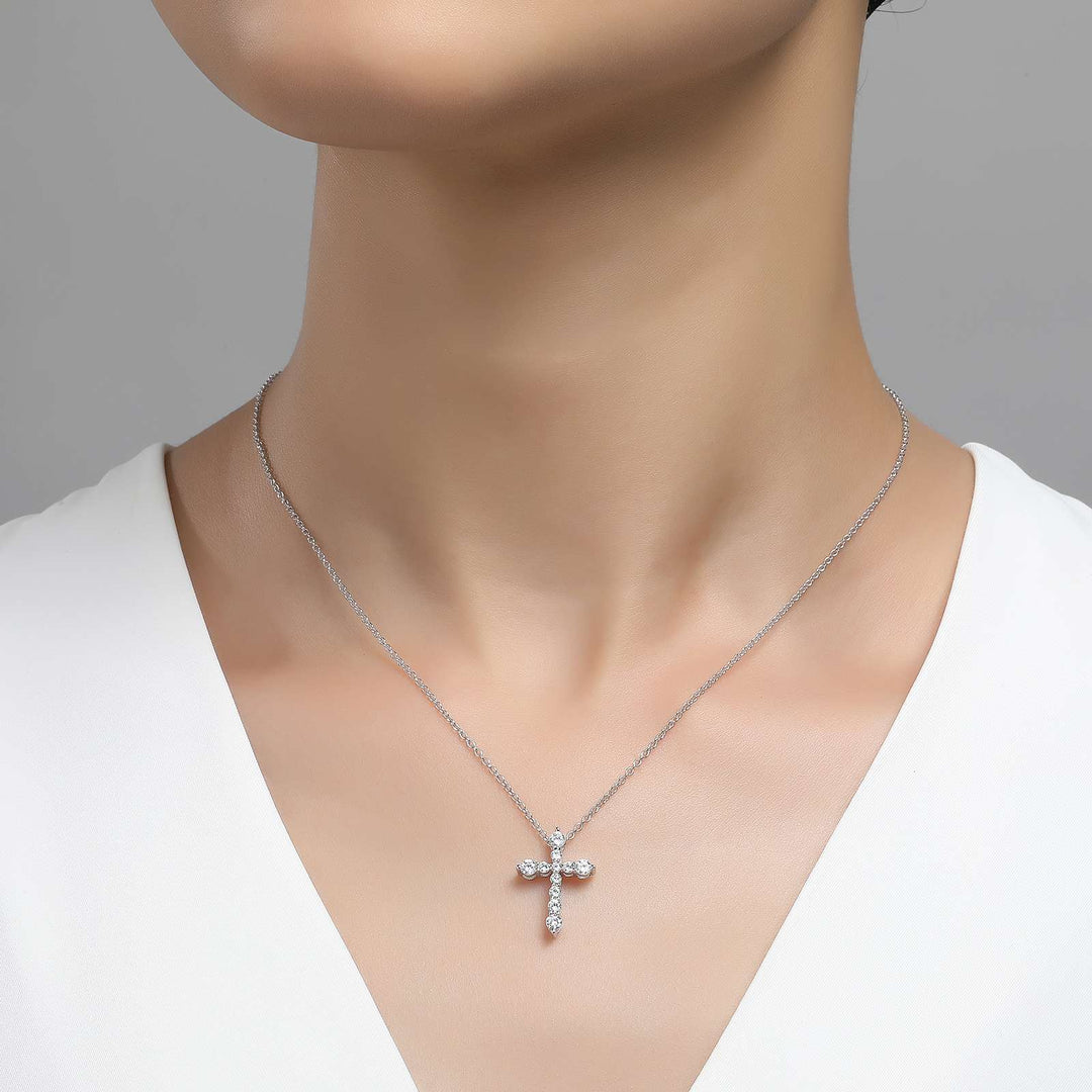 0.67 CTW Cross Pendant Necklace