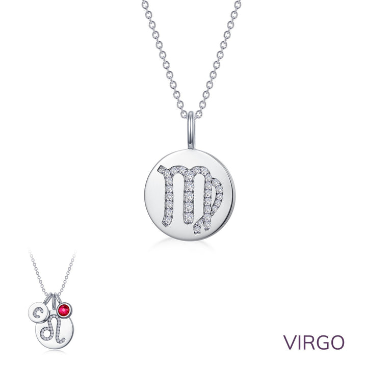 Zodiac Pendant Necklace, Virgo