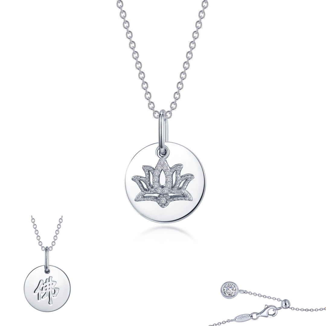 Reversible Lotus Necklace