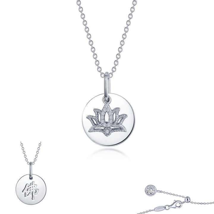Reversible Lotus Necklace