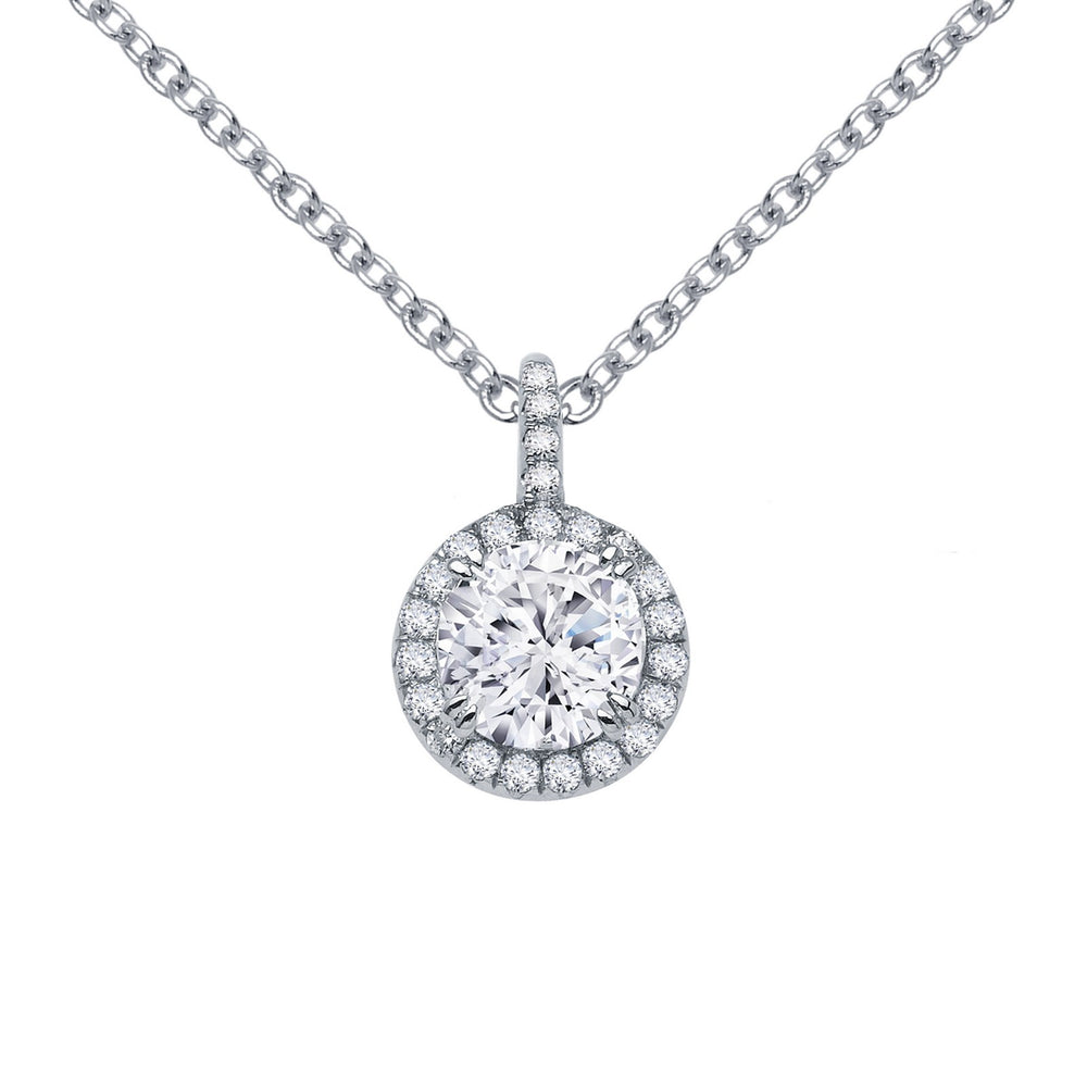 1.05 CTW Halo Necklace