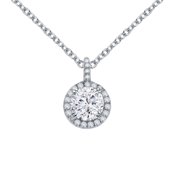 1.05 CTW Halo Necklace