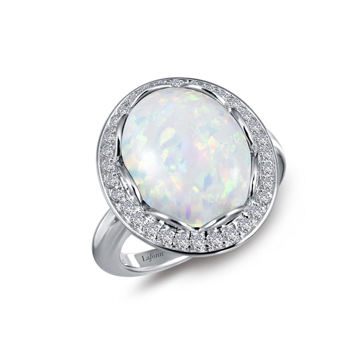 Art Deco Inspired Halo Ring
