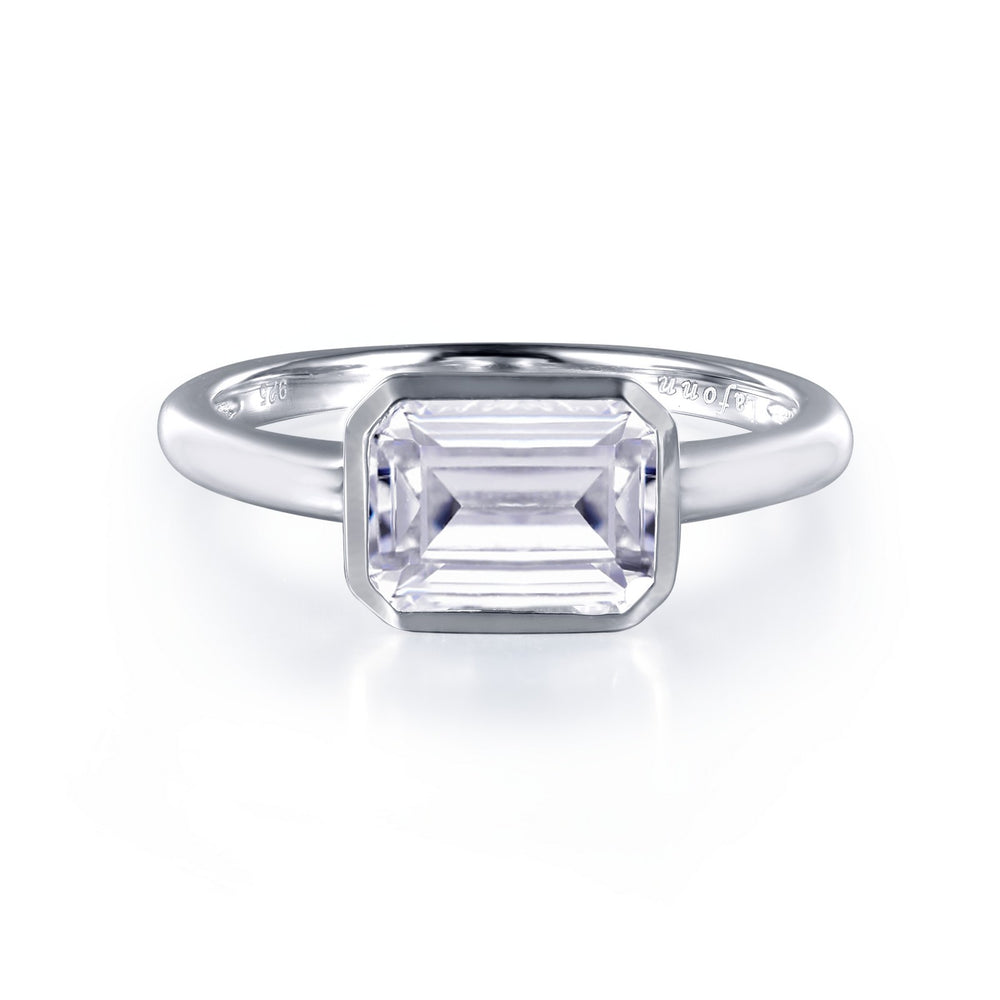 Bezel-Set Solitaire Engagement Ring
