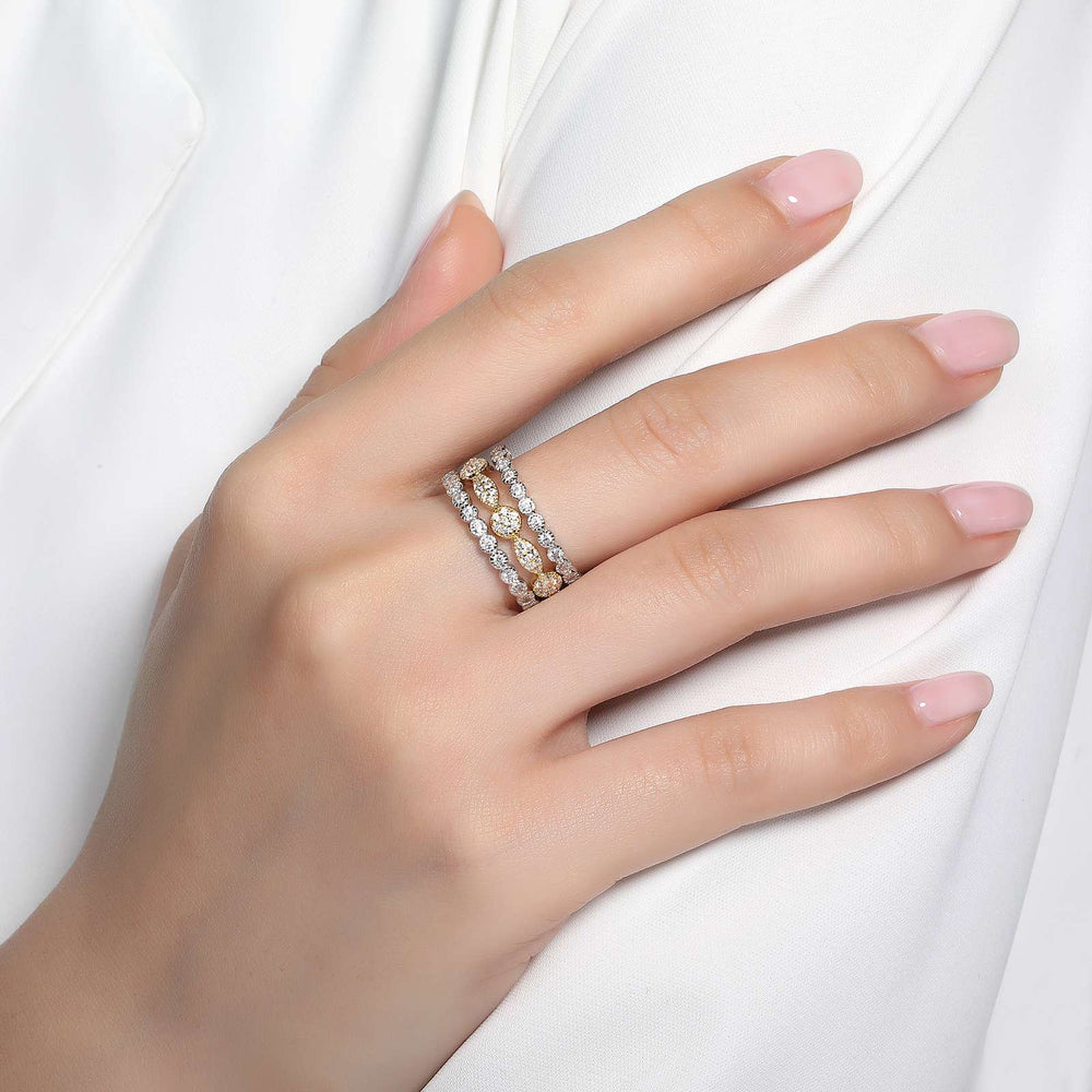 3-Piece Eternity Ring Set