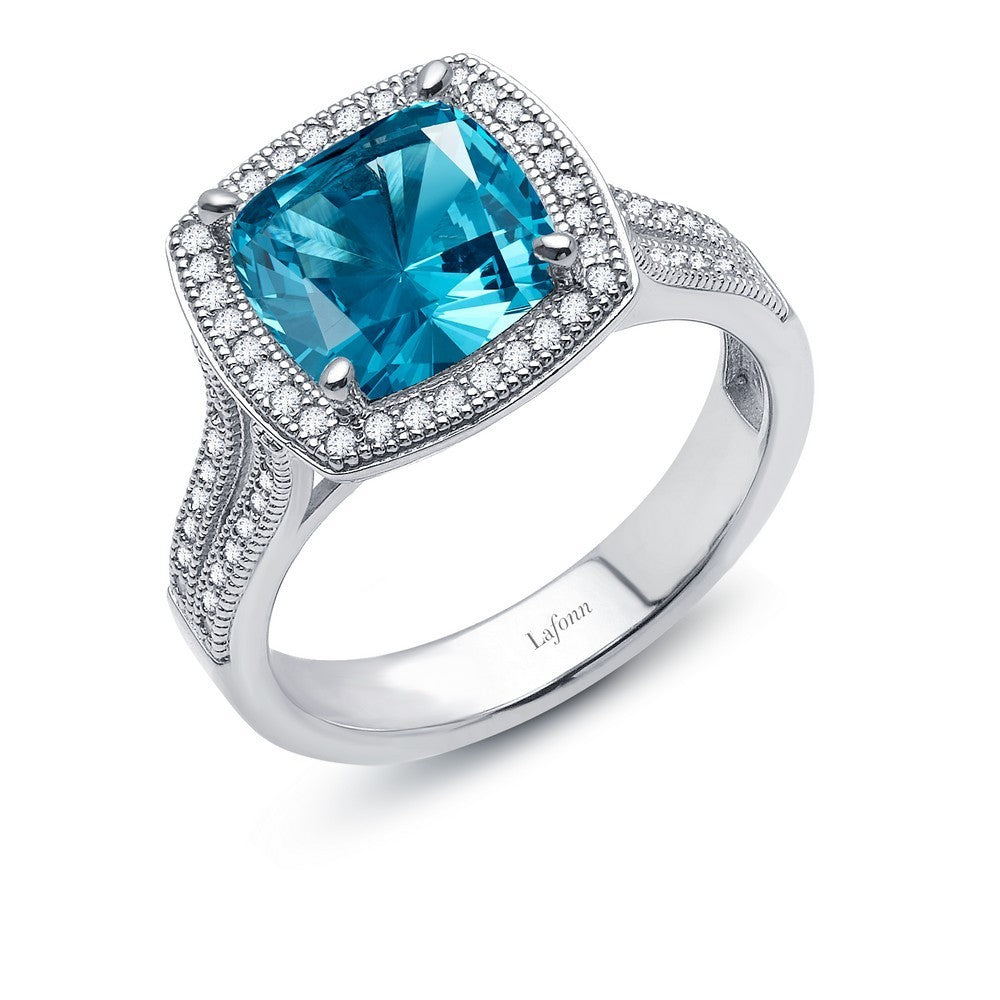 Split-Shank Halo Engagement Ring