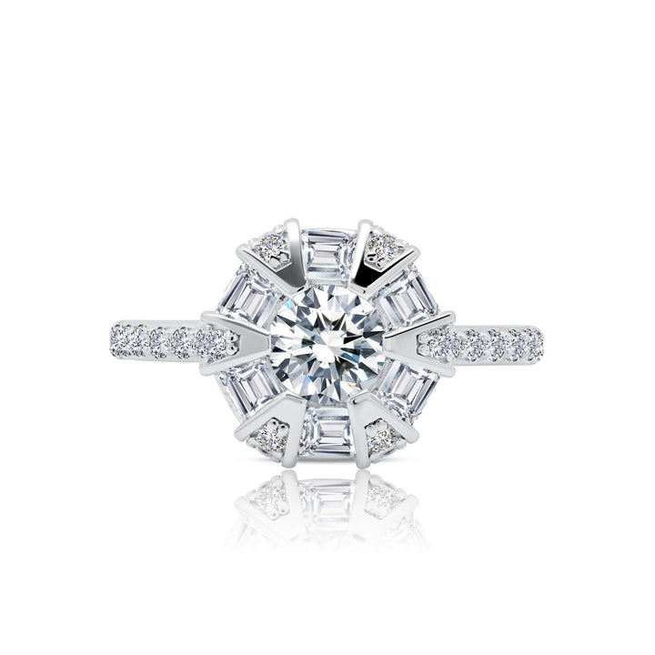 Alternating Engagement Ring