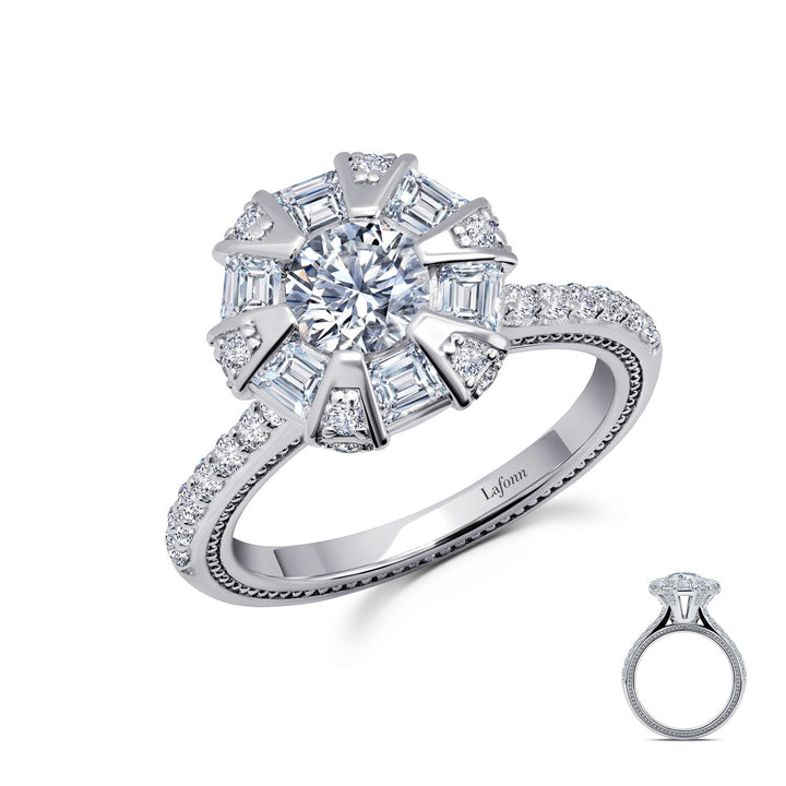 Alternating Engagement Ring