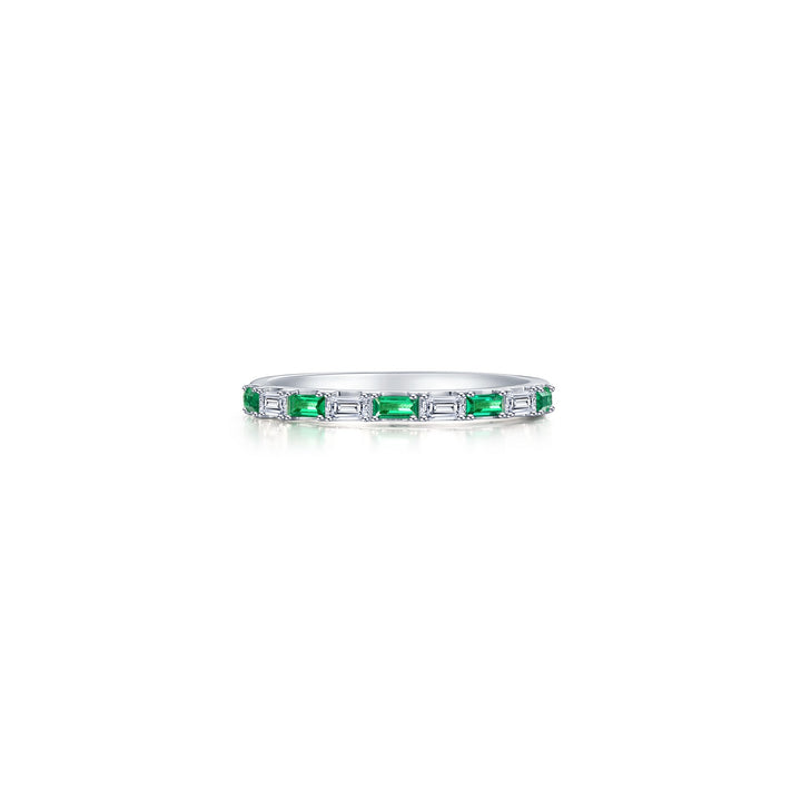 Baguette Half-Eternity Band