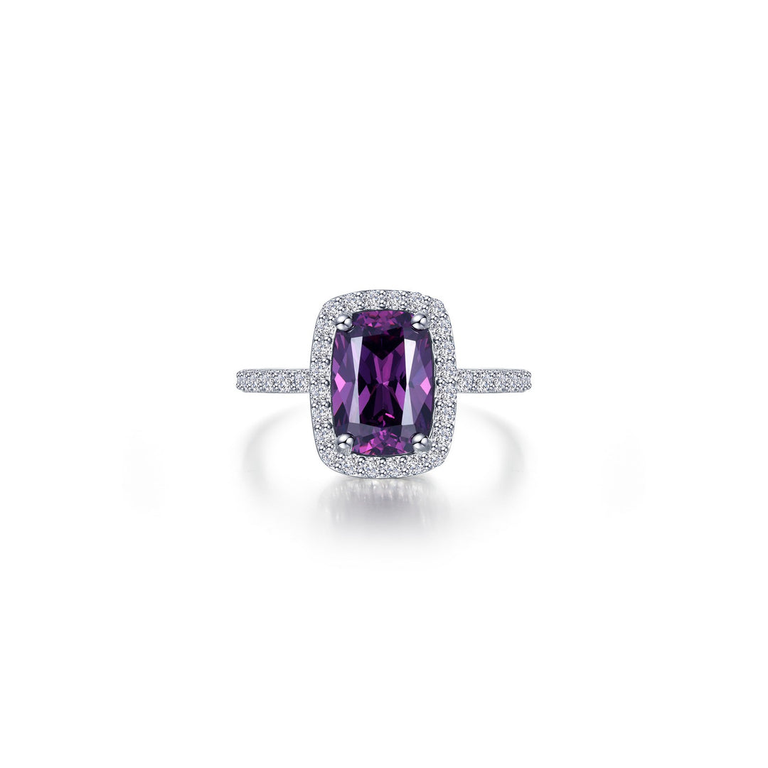 3.85 CTW Halo Cushion-Cut  Engagement Ring