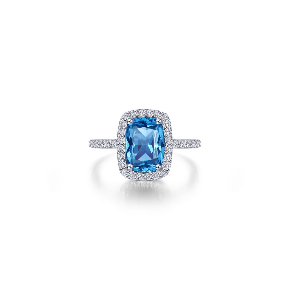 3.85 CTW Halo Cushion-Cut  Engagement Ring