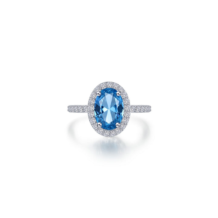 2.6 CTW Oval Halo Engagement Ring