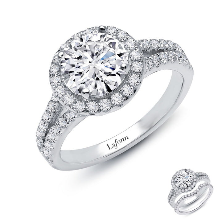2.82 CTW Halo Engagement Ring