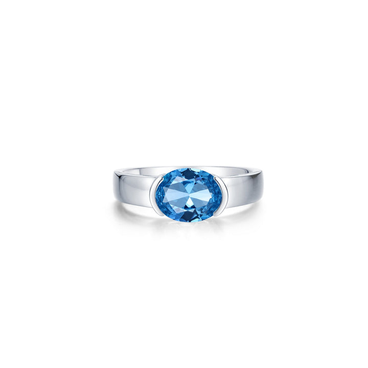 1.86 Oval Modernist Solitaire Ring